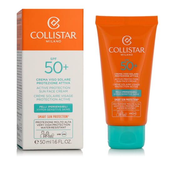 Collistar Smart Sun Protection® SPF 50+ kremas nuo saulės veidui