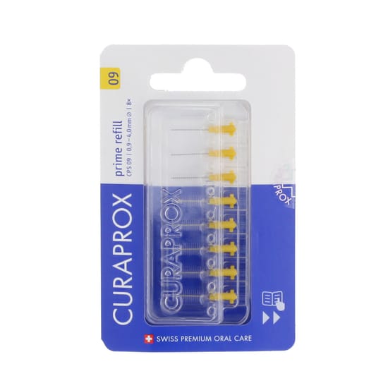 Жёлтые межзубные ёршики Curaprox Prime CPS 09 на изображении