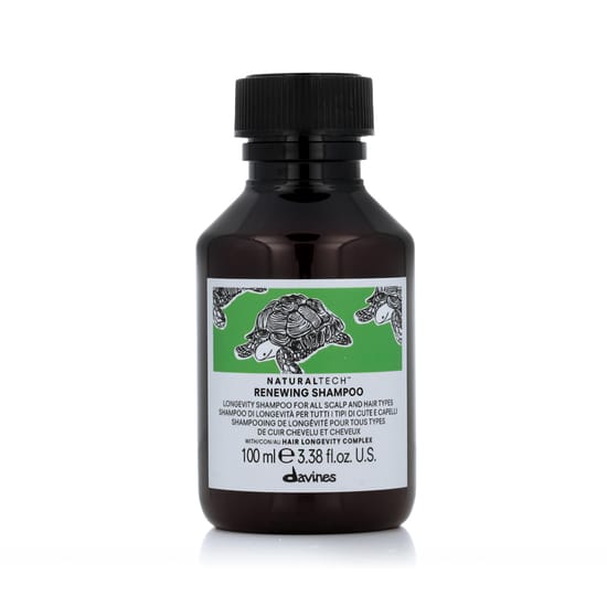 Davines NaturalTech™ Renewing Shampoo bottle shown as a hair care shampoo