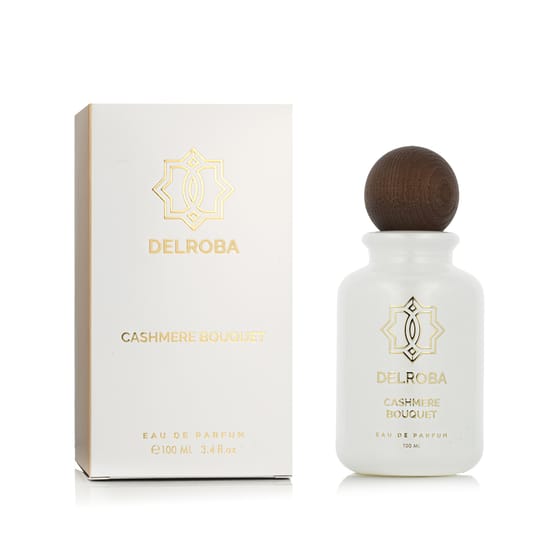 Delroba Cashmere Bouquet EDP bottle, soft musk unisex perfume