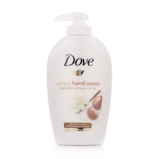 Dove Purely Pampering rankų prausiklio pakuotė su taukmedžio sviestu