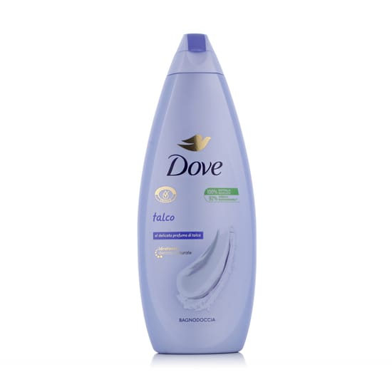 Dove Talco Shower Gel bottle for a powdery-scented shower routine