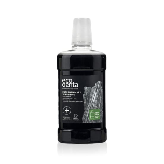 Ecodenta Extraordinary Whitening Mouthwash bottle for oral hygiene