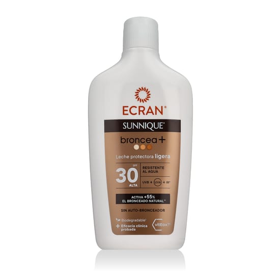 Ecran® Sunnique® Broncea+ Protective Milk SPF 30 body sun-care product