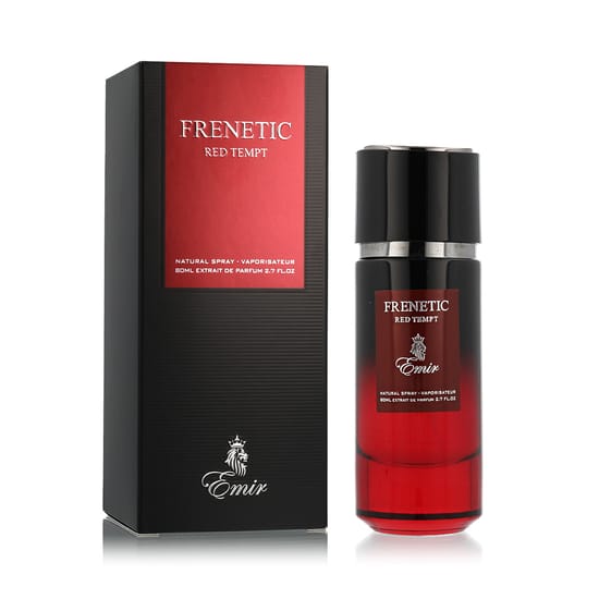 Emir Frenetic Red Tempt Extrait de Parfum – uniseksinių kvepalų flakonas