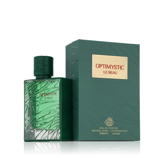 Fragrance World Optimystic Le Beau EDP unisex perfume bottle