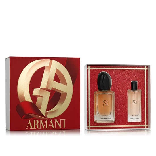 Два флакона Giorgio Armani Si Eau de Parfum в парфюмерном наборе