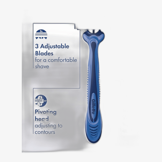 Gillette Mach 3 disposable shaving razors Fresh Clean 4 pcs M