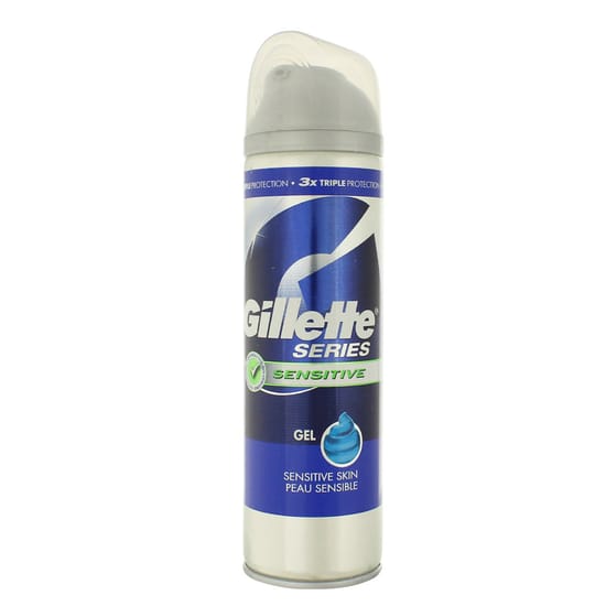 Упаковка мужского геля для бритья Gillette Series Sensitive