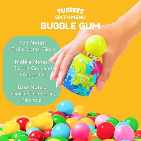 Grandeur Tubbees Bubble Gum Eau de Parfum kvepalų flakonas