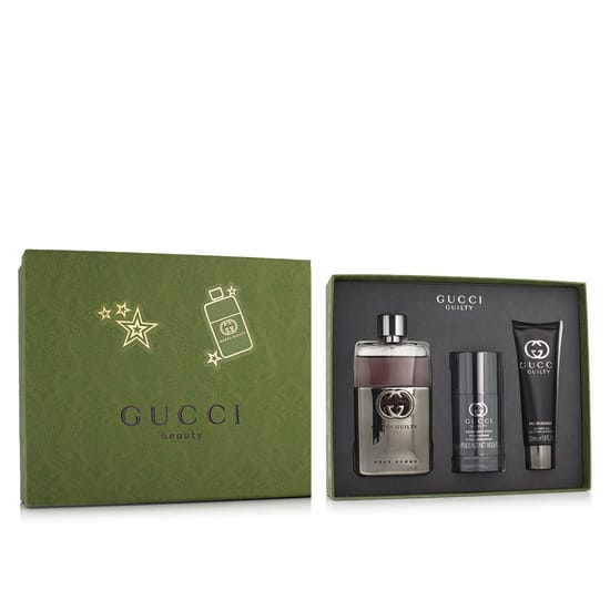 Gucci Guilty Pour Homme EDT gift set with EDT, DST and SG items