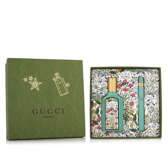 Gucci Flora Gorgeous Jasmine EDP kvepalų rinkinys su 50 ml flakonu ir 10 ml miniatiūra