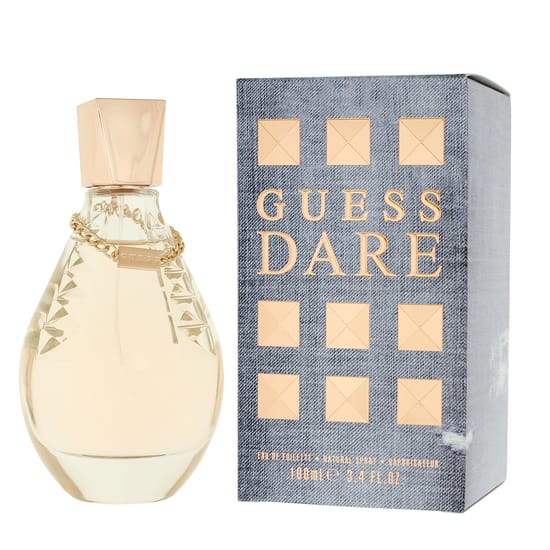 Guess Dare EDT unisex tualetinis vanduo, pavaizduotas produkto nuotraukoje