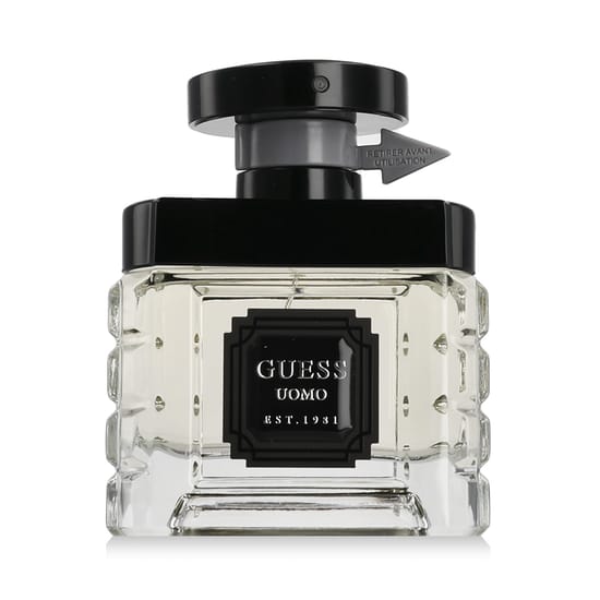 Флакон Guess Uomo EDT — мужская туалетная вода с древесным характером