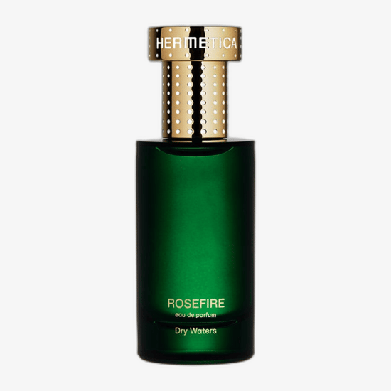 Hermetica Rosefire EDP unisex fragrance bottle shown in product image