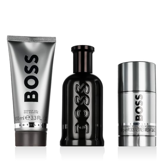Набор Hugo Boss Boss Bottled Parfum: флакон, дезодорант-стик и гель для душа