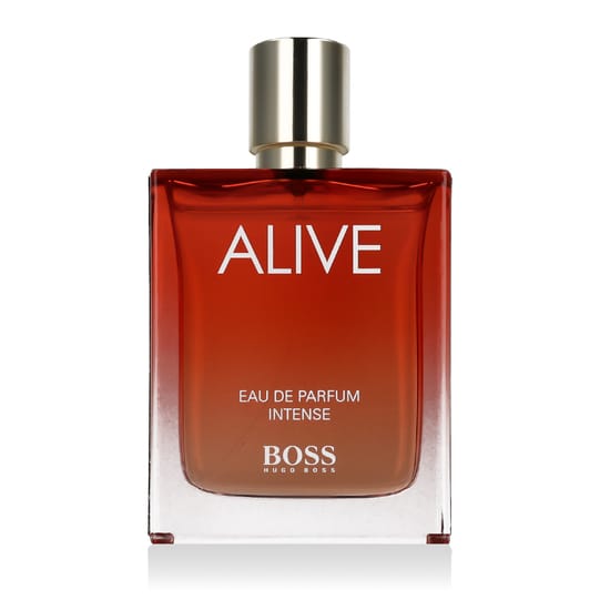 Hugo Boss Boss Alive Intense EDP bottle, a unisex woody-floral perfume