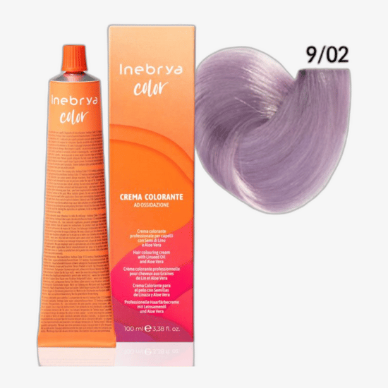 Краска для волос Inebrya Color Violet 9/02, пастельный фиолетовый оттенок