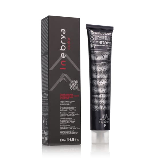 Inebrya Color Pure (4 Pure Chestnut) kaštoninio atspalvio plaukų dažai