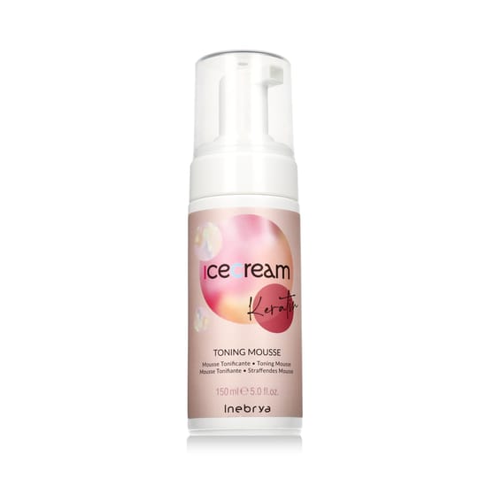 Флакон мусса Inebrya Ice Cream Keratin для тонирования волос