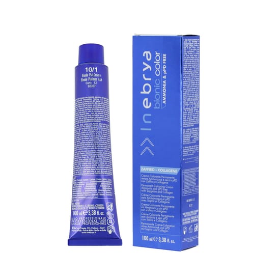 Краска для волос Inebrya Bionic Color Ash, оттенок 10/1 Blonde Platinum Ash