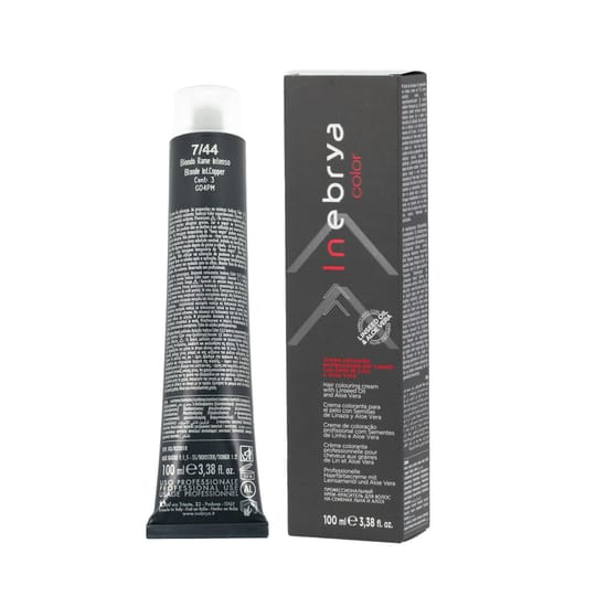 Краска для волос Inebrya Color Copper 7/44 Blonde Intense Copper