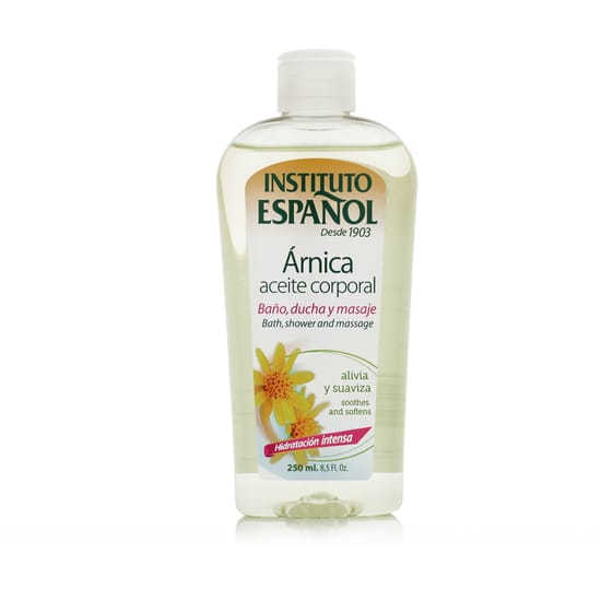 Instituto Español arnikos kūno aliejus produkto nuotraukoje