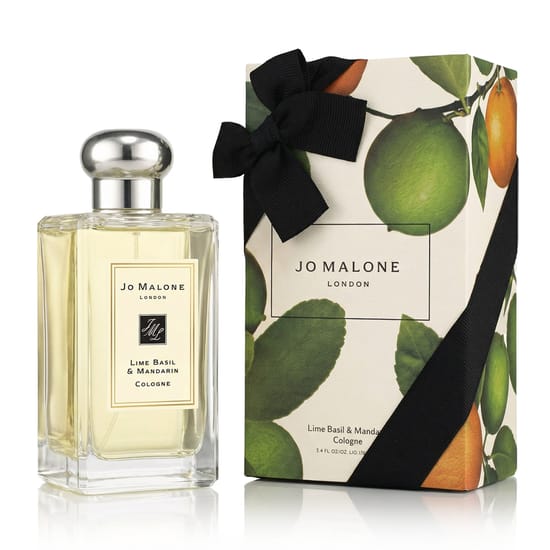 Флакон одеколона Jo Malone Lime Basil & Mandarin, заполнен более чем на 80%