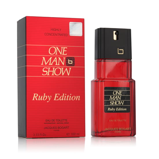 Jacques Bogart One Man Show Ruby Edition EDT unisex fragrance bottle