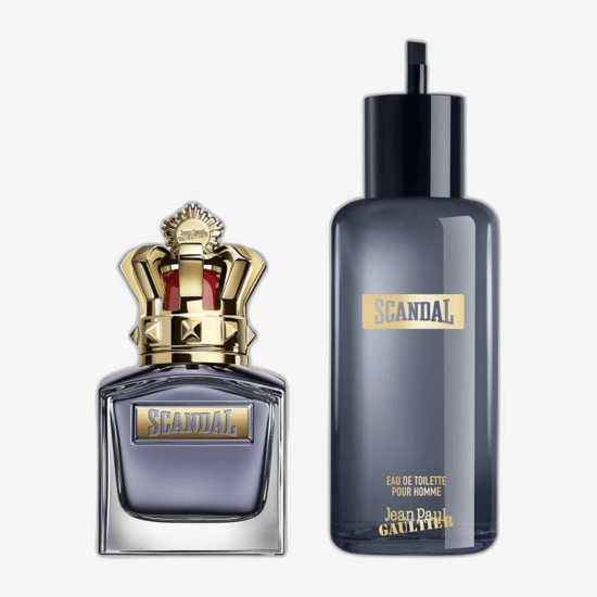 Jean Paul Gaultier Scandal Pour Homme EDT kvepalų rinkinio flakonai