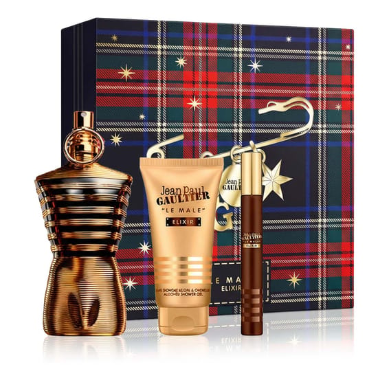 Jean Paul Gaultier Le Male Elixir Parfum 125 ml + Parfum MINI 10 ml + SG 75 ml