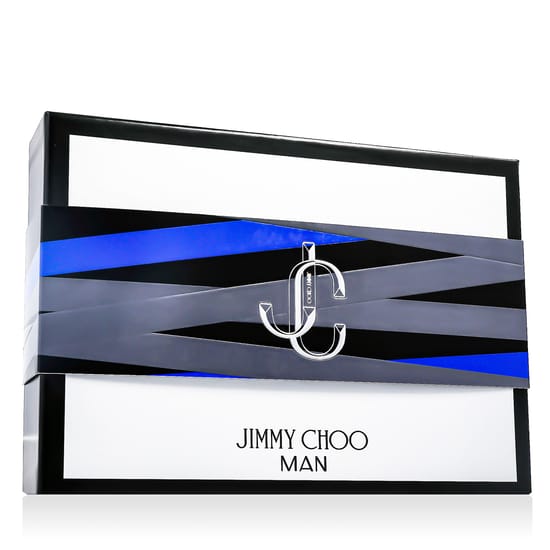Jimmy Choo Man EDT gift set with mini spray and body & hair shower gel