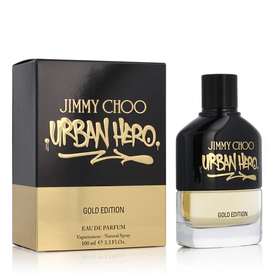 Jimmy Choo Urban Hero Gold Edition Eau de Parfum kvepalų flakonas