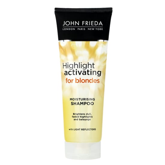 John Frieda drėkinamasis šampūnas šviesintiems plaukams, pakuotės vaizdas