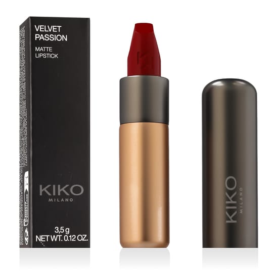 KIKO MILANO Velvet Passion Matte Lipstick (345 Lacquer Red)