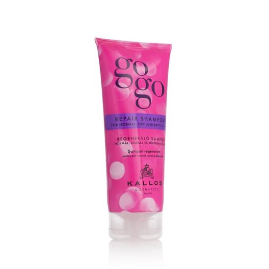 Kallos Gogo Repair Shampoo – pažeistų plaukų šampūno produkto vaizdas