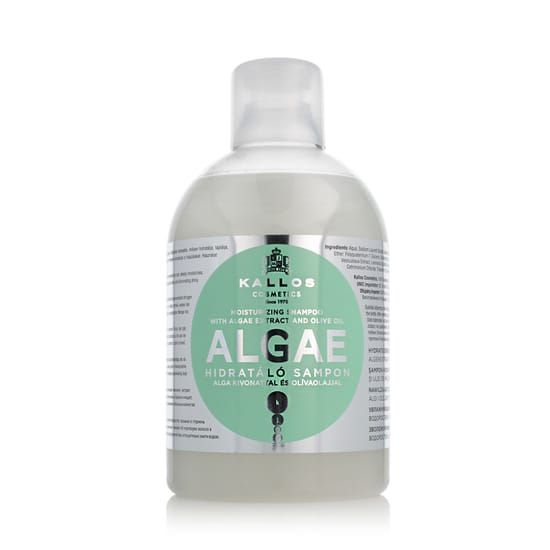 Kallos Algae Shampoo bottle shown as a hair care shampoo product