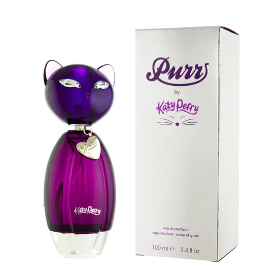 Katy Perry Purr EDP bottle, a fruity-floral unisex perfume