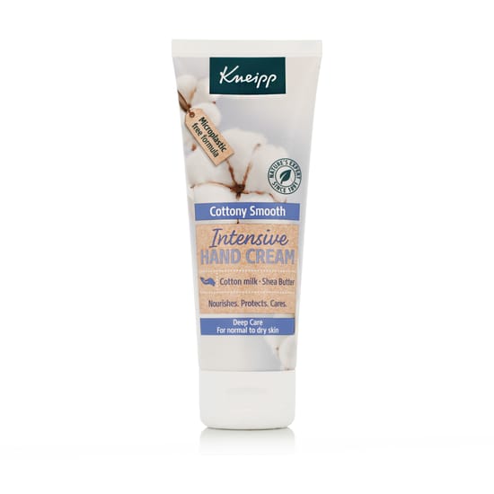 Kneipp rankų kremas kasdienei priežiūrai su medvilnės pienu ir taukmedžių sviestu