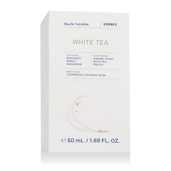 Korres White Tea EDT uniseks tualetinis vanduo, produkto buteliuko vaizdas