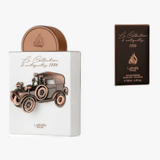 Lattafa Pride La Collection D'antiquites 1886 EDP perfume bottle