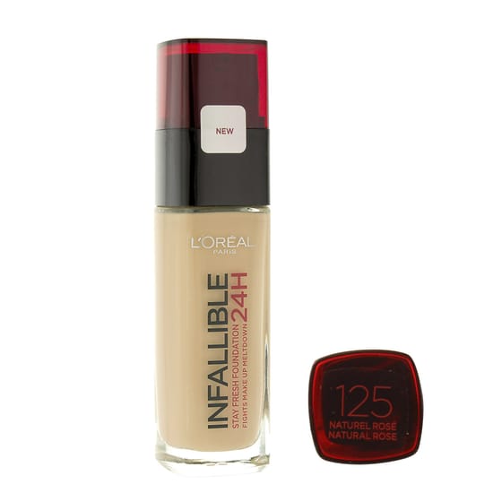 L'Oréal Paris Infaillible 24H makiažo pagrindas, 125 Natural Rose atspalvis