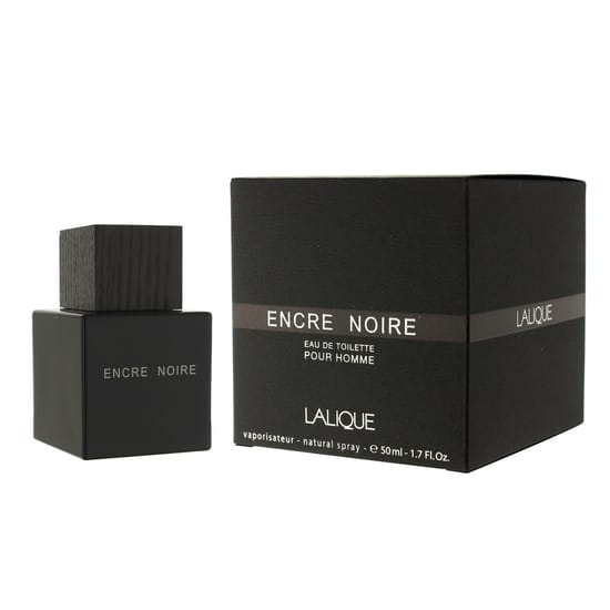 Bottle of Lalique Encre Noire pour Homme EDT men's fragrance