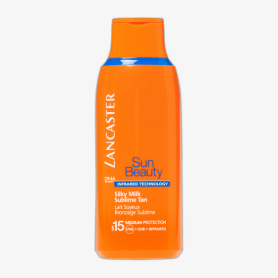 Lancaster Sun Beauty Sublime Tan Body Milk, a tanning body lotion