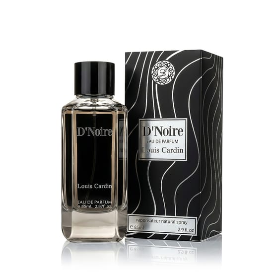 Louis Cardin D'Noire EDP bottle for unisex perfume shoppers