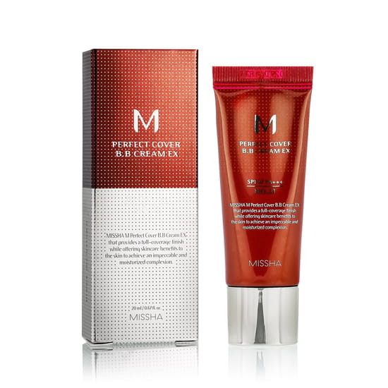 MISSHA M Perfect Cover BB kremas SPF 42 PA+++ – No.21 Light Beige atspalvis