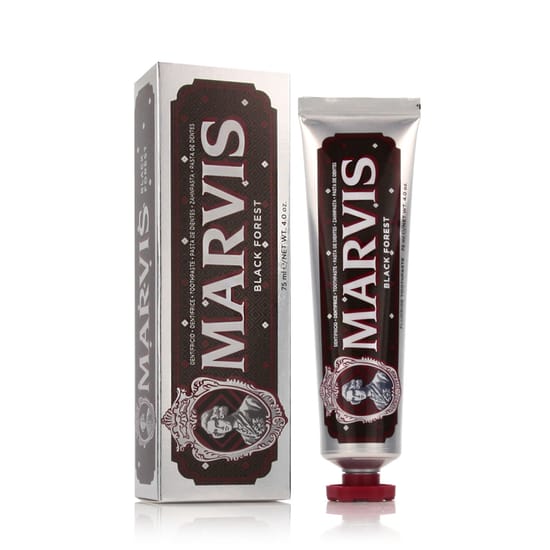 Упаковка зубной пасты Marvis Black Forest для ежедневного ухода