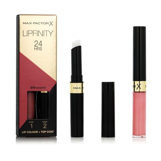 Max Factor Lipfinity Lip Colour 24HRS (010 Whisper) lūpų dažų pakuotė