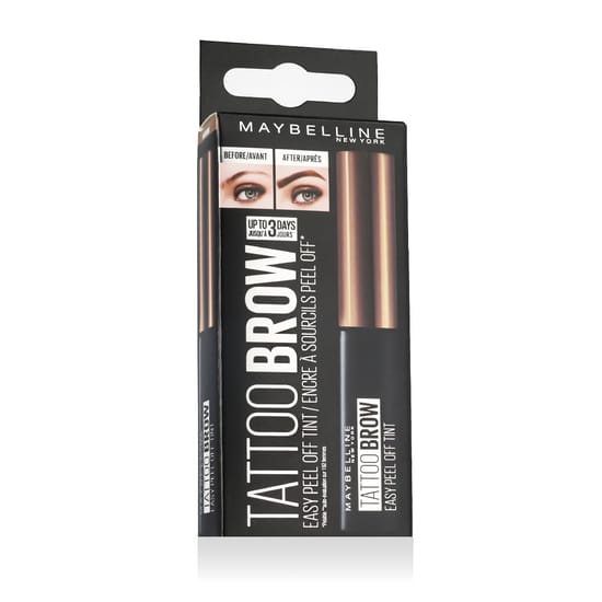 Maybelline Tattoo Brow Easy Peel Off Tint, nulupami šviesiai rudi antakių dažai