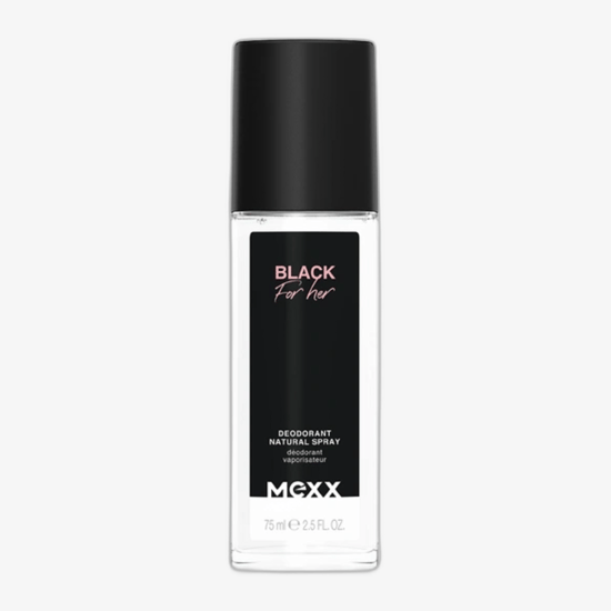 Mexx Black Woman Deodorant in glass